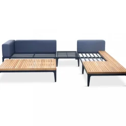Loungegrupp för trädgården | Teak och aluminium | Lyfco Björkskär