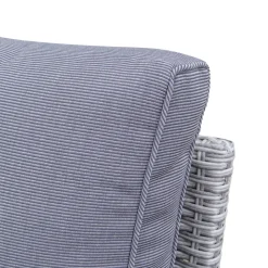 Loungegrupp hörnsoffa med bord grå  modern utegrupp i konstrotting | Stenvik