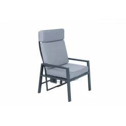 Loungegrupp i aluminium med recliner Soffa, 2 stolar & bord | Apelviken