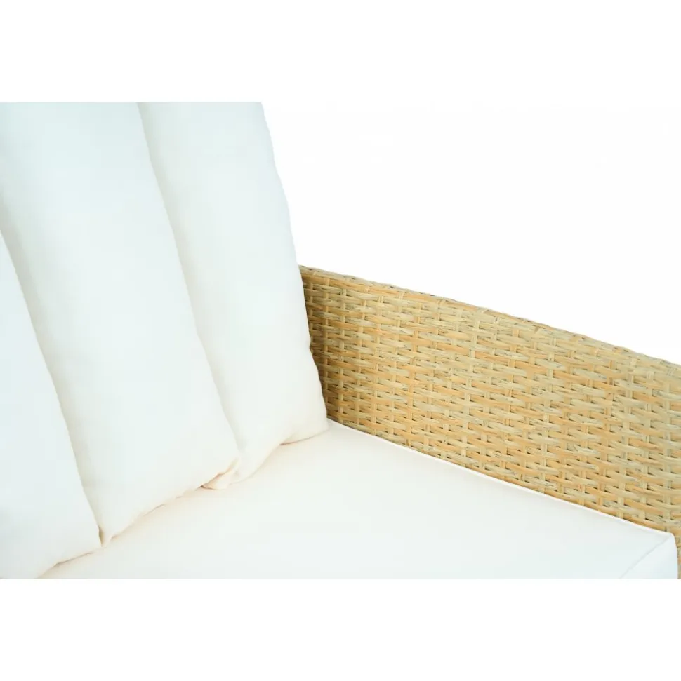 Loungegrupp med bord i beige 2 stolar & 2-sitssoffa | Gillinge