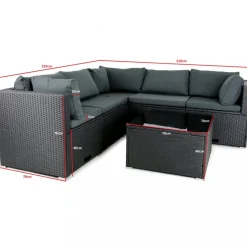 Loungeset utemöbler | Inbyggd förvaring | Konstrotting | Lyfco Olofsbo