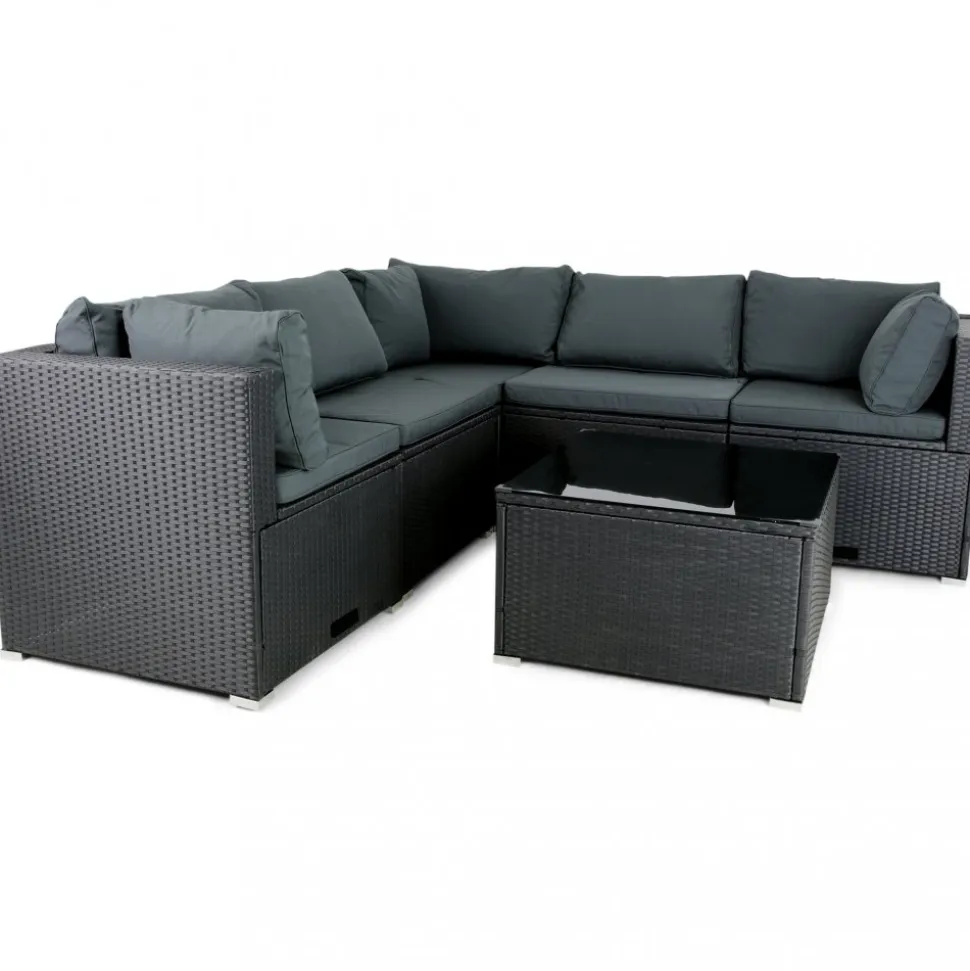 Loungeset utemöbler | Inbyggd förvaring | Konstrotting | Lyfco Olofsbo