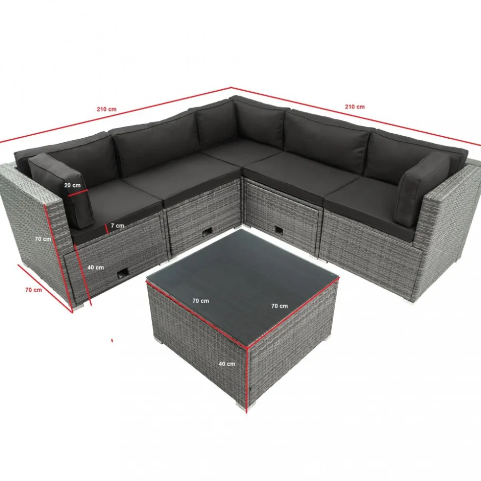 Loungeset utemöbler | Smart förvaring | Konstrotting | Lyfco Olofsbo