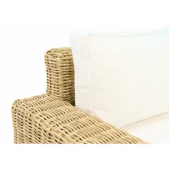 Lyxig loungegrupp i naturlig rotting | Inkl. dynor | Solena premium
