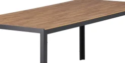 Matbord 205x90 cm i polywood och svart aluminium för uteplats | Break