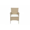 Matgrupp med 8 platser | Runt bord Ø170 cm & 8 stolar med dynor | Tylösand Beige
