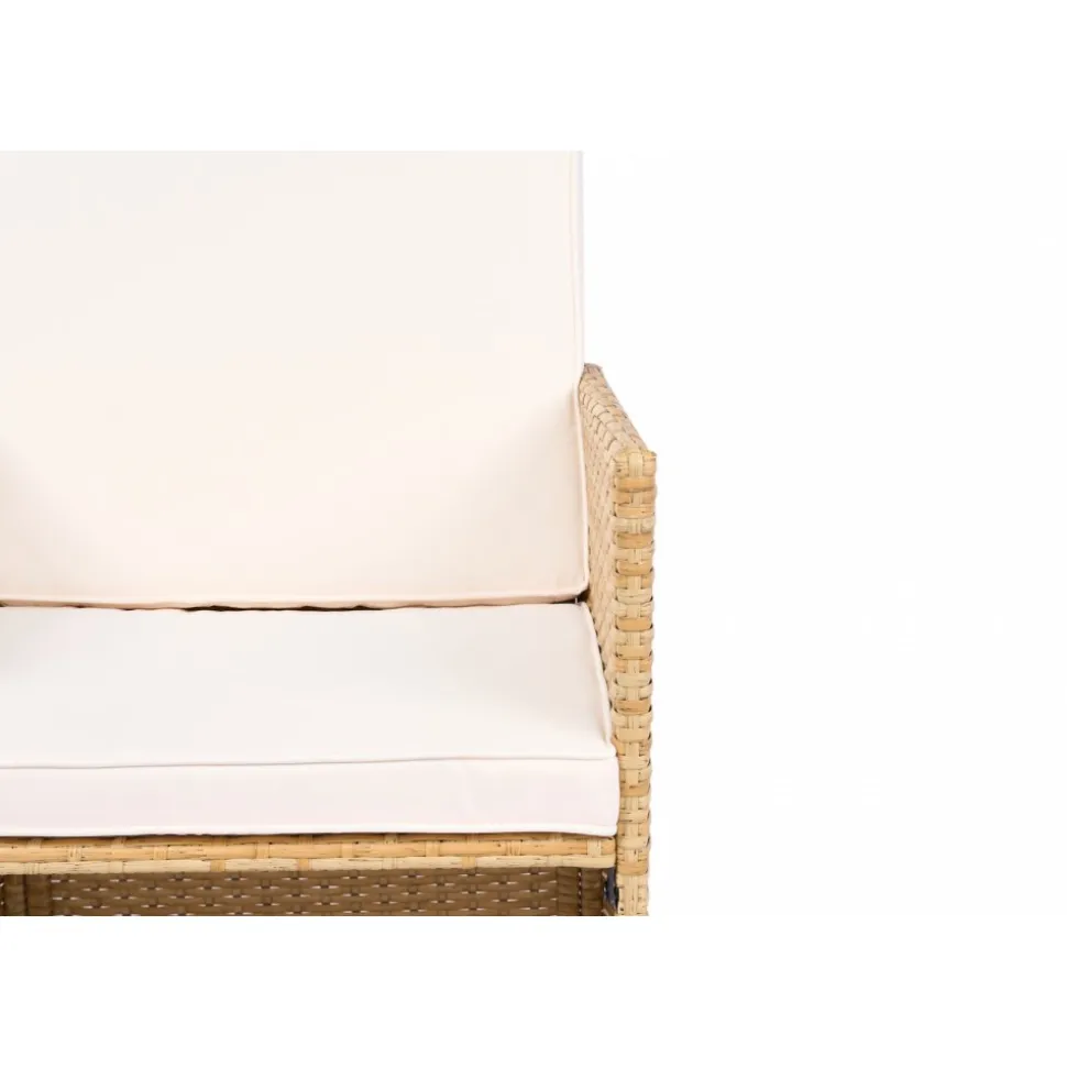 Matgrupp/Utegrupp 10 platser | 6 Stolar & 4 Pallar | Skärhamn beige