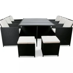 Matgrupp utemöbler | 10 sittplatser | Konstrotting | Lyfco Skärhamn