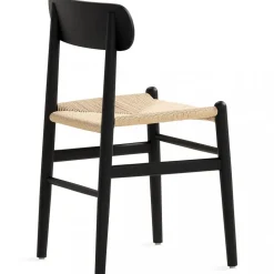 Matstol i robust trä | 2-pack | Gislöv - Svart/natur