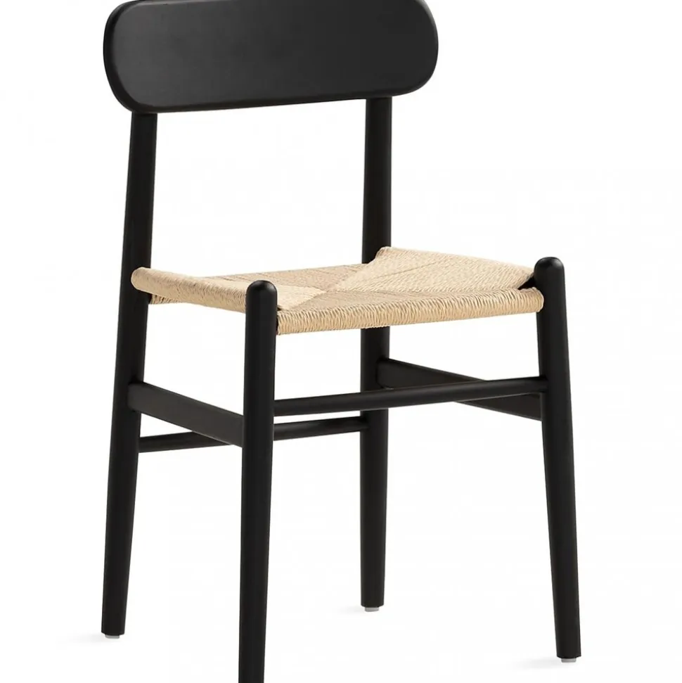 Matstol i robust trä | 2-pack | Gislöv - Svart/natur