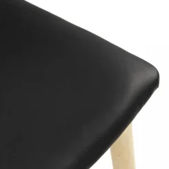 Matstol i robust trä/PU-läder | 2-pack | Gillstad