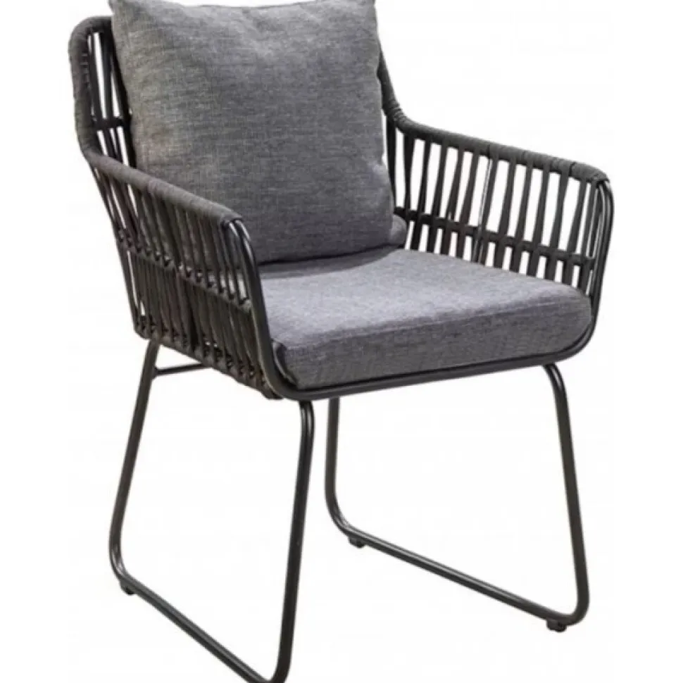 Mikado fåtölj | Elegant & vädertålig utefåtölj med dynor | 61,7×91×65,8 cm