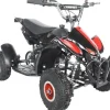 Mini-ATV 50cc | Fyrhjuling för barn med justerbar hastighet | Svart/Röd