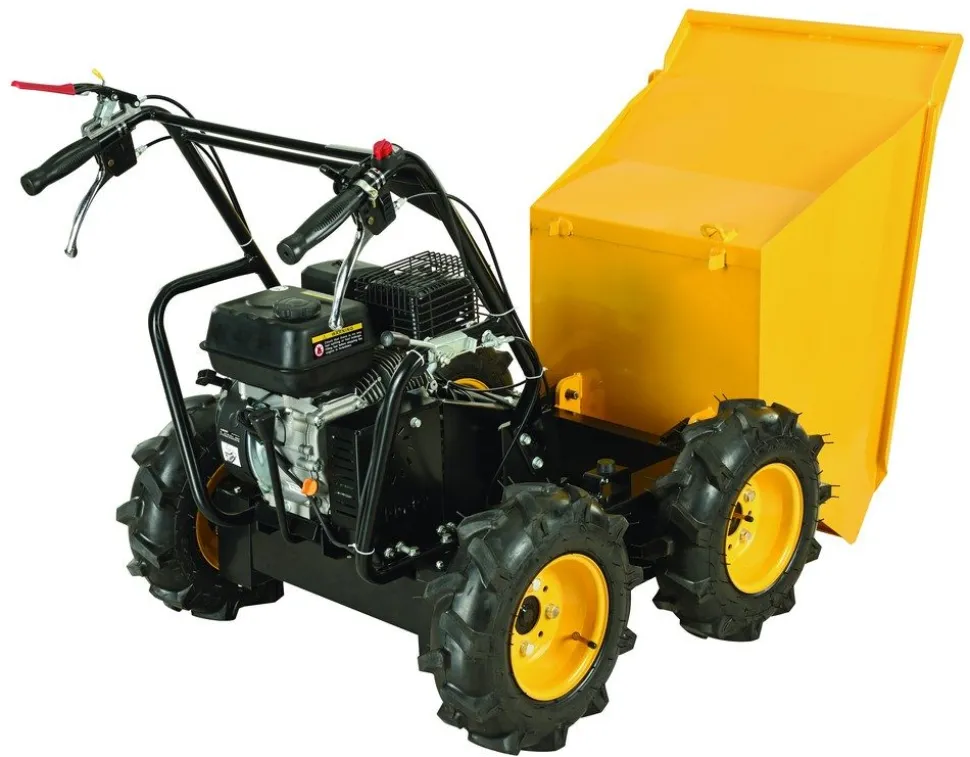 Minidumper 300 kg med hjul | Självgående dumper med 6,5 hk motor & 4WD