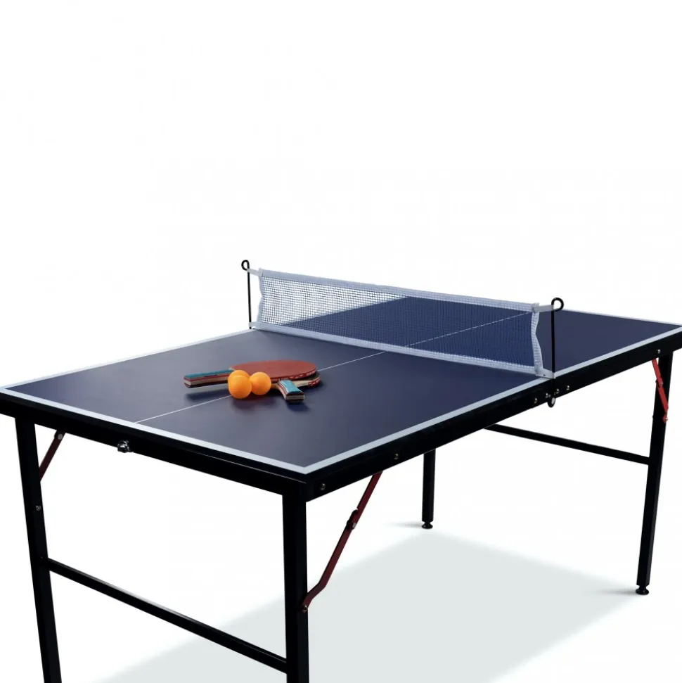 Mini pingisbord | 137x76 cm | Inkl nät, 2 racketar & bollar | Hopfällbart