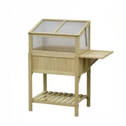 Miniväxthus 102×50×120 cm | För balkong & trädgård | Trä