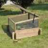 Mini växthuslåda 98×98×62,5 cm | För förodling & odling utomhus | Trä