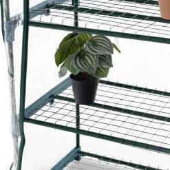 Miniväxthus 0,3m² | Stålram med plastöverdrag