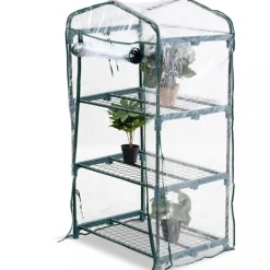 Miniväxthus 0,3m² | Stålram med plastöverdrag