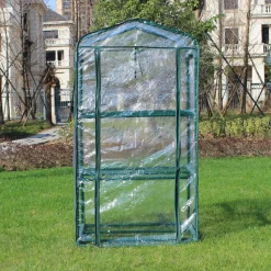 Miniväxthus 0,3m² | Stålram med plastöverdrag