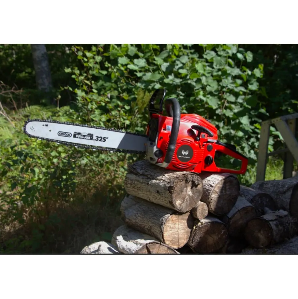 Motorsåg bensindriven 45cc | Kedja och blad från Oregon