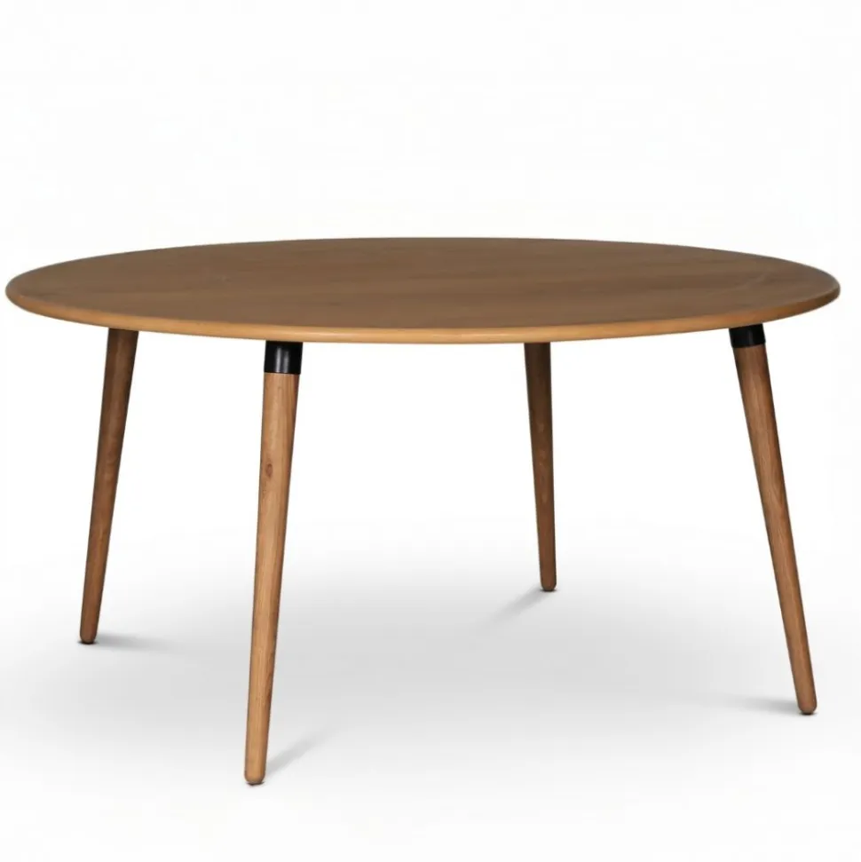 Omni Matbord Ø180 cm Oljad Ek | Stort runt matbord i skandinavisk design