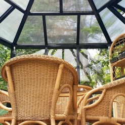 Orangeri/Lusthus 10m² | Sexkantigt växthus | Säkerhetsglas