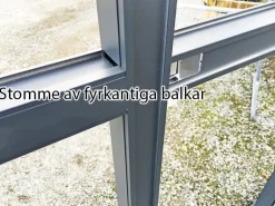 Orangeri/Lusthus 10m² | Sexkantigt växthus | Säkerhetsglas