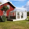 Orangeri 12,9m² | Stort premiumväxthus | 5 års stormgaranti | Gazebo