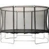Oval Studsmatta | 2,44 x 3,96 m | Svart