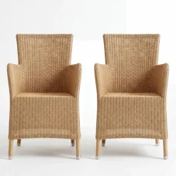 2-pack Konstrottingstol med armstöd | Natur | Yxland