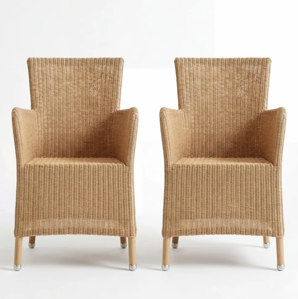 2-pack Konstrottingstol med armstöd | Natur | Yxland