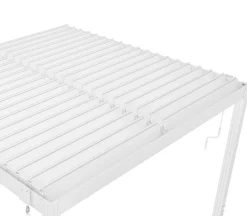 Pergola | Öppningsbart lamelltak | 3x3 m | Vit