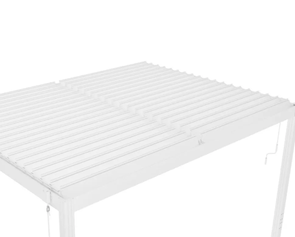 Pergola | Öppningsbart lamelltak | 4x3 | Vit