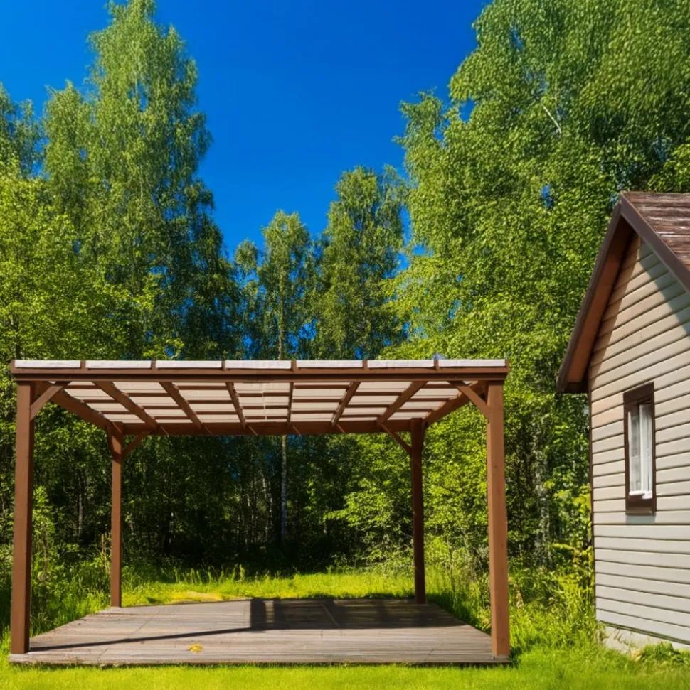 Pergola trä | 3,65x3m | Furu