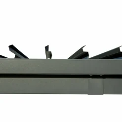 Pergola 4x3 m med lamelltak | Grå stålpergola för uteplats & trädgård