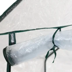 Plastväxthus 2m² | Stålram med PVC-överdrag