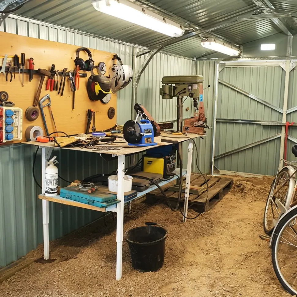 Plåtgarage 18m² | Dubbel dörr | Komplett byggsats