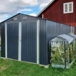 Plåtgarage 18m² | Dubbel dörr | Komplett byggsats