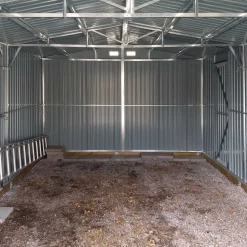 Plåtgarage 23m² | Dubbel dörr | Komplett byggsats | Premium