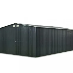 Plåtgarage 23m² | Dubbel dörr | Komplett byggsats | Premium