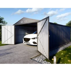 Plåtgarage 17,3 m² | Dubbel dörr | Robust design
