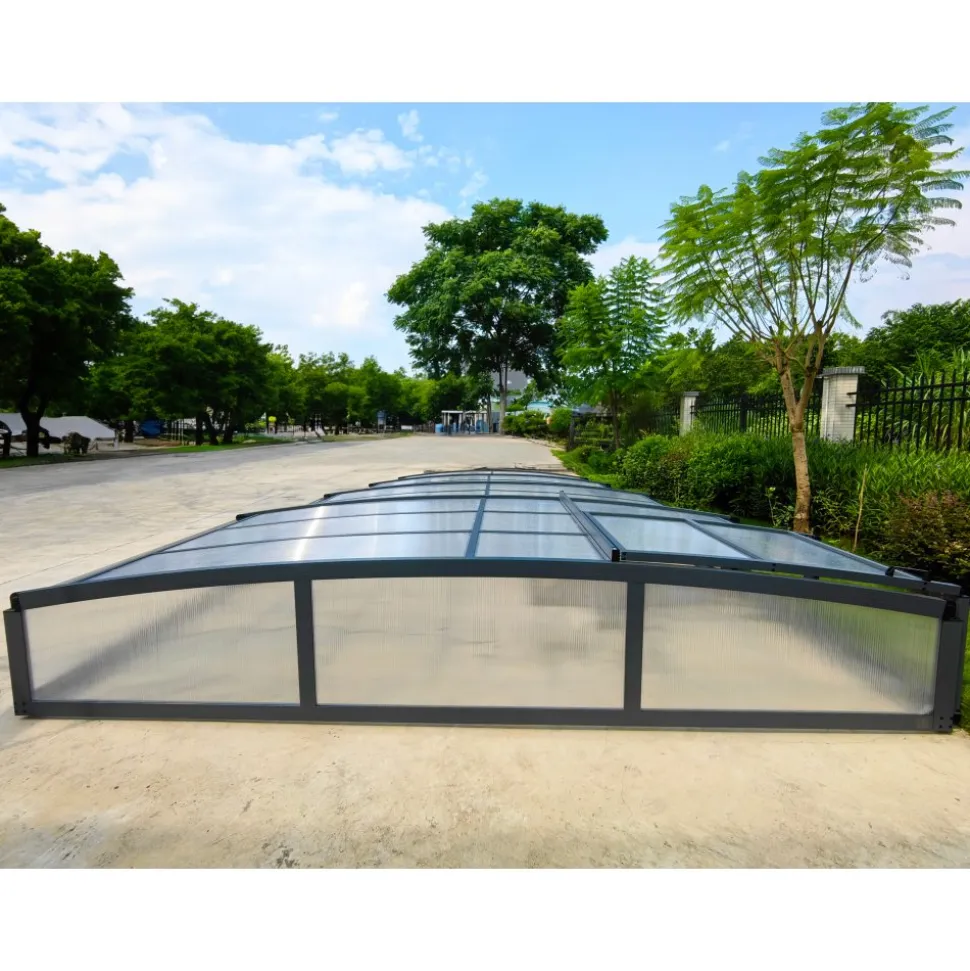 Pooltak 4x8m | Utan skenor | UV-skydd