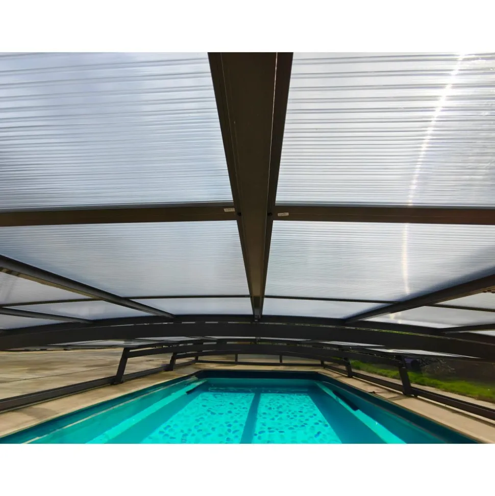 Pooltak 4x8m | Utan skenor | UV-skydd