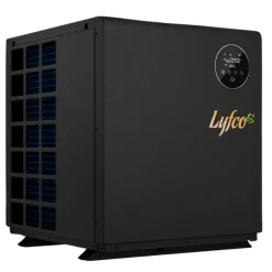 Poolvärmepump 10 kW Vertikal Inverter | WiFi, Panasonic-kompressor, Låg ljudnivå | Lyfco