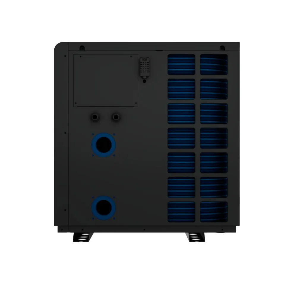 Poolvärmepump 17 kW Vertikal Inverter | WiFi, Panasonic-kompressor, Låg ljudnivå | Lyfco