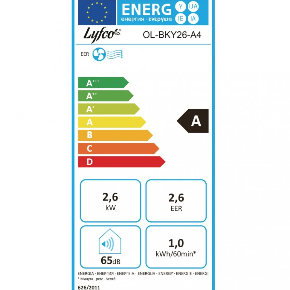 Portabel AC för 37m² | Toppbetyg i test | Extra tyst | 9000BTU | Lyfco