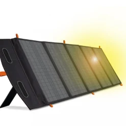 Portabel solpanel 100W | Vikbar | Ladda 3 enheter samtidigt