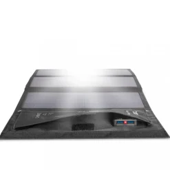 Portabel solpanel 21W | Vikbar | Ladda 2 enheter samtidigt