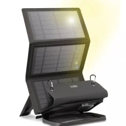 Portabel solpanel 30W | Vikbar | Ladda 3 enheter samtidigt